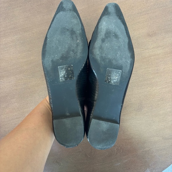 WHO WHAT WEAR Millie Flat Back Ballerina Boat Slip On Leather, Size 6.5 - Picture 13 of 15